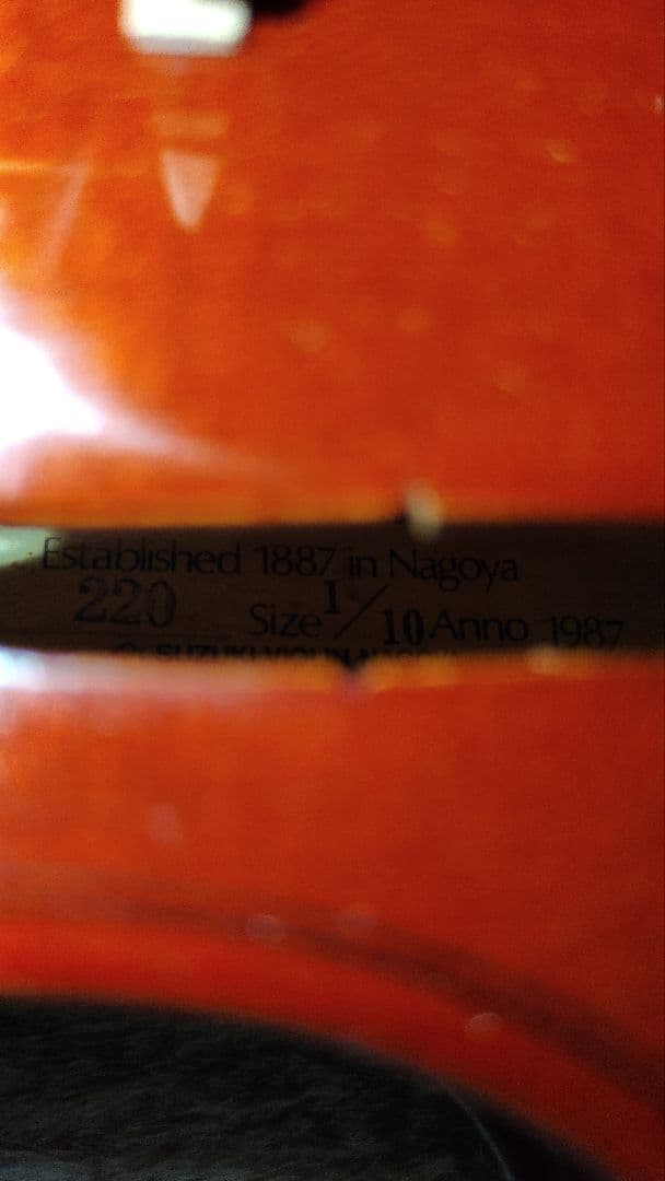 SUZUKI バイオリン 1/10 No220 弓 ケース 幼児用 ヴァイオリン