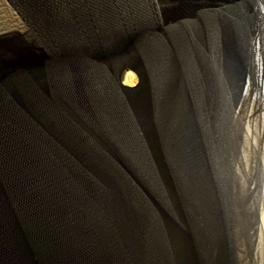 RUMIMUR ルミムル チュールバッグ 黒 チャーム付