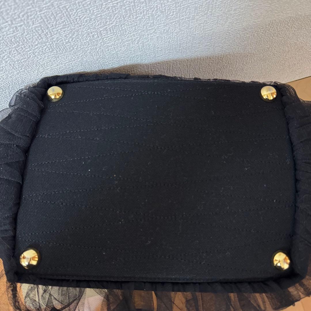 RUMIMUR ルミムル チュールバッグ 黒 チャーム付