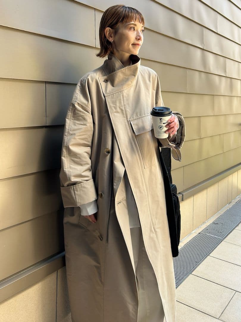 25SS【HER.】スタンドカラーロングコート