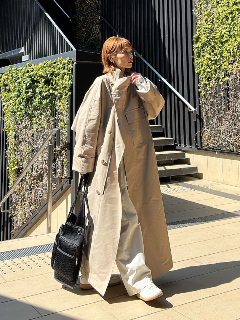 25SS【HER.】スタンドカラーロングコート