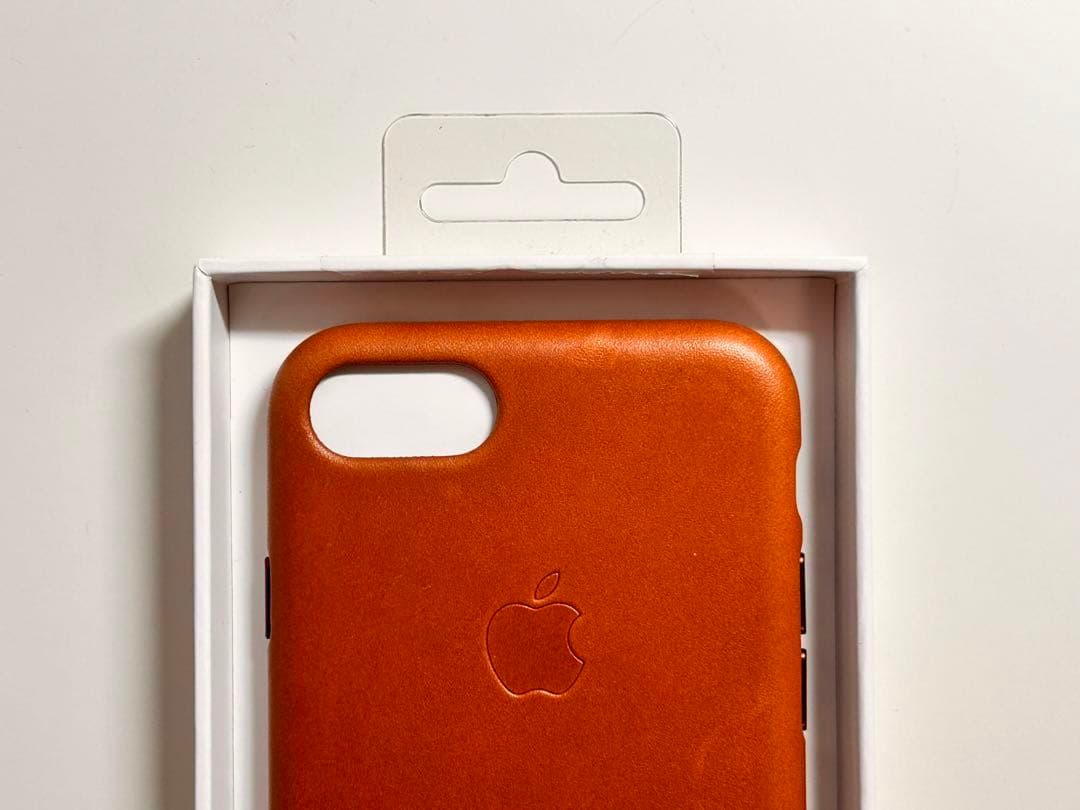 【激レア新品】純正 iPhone 7/8/SE レザーケース・サドルブラウン