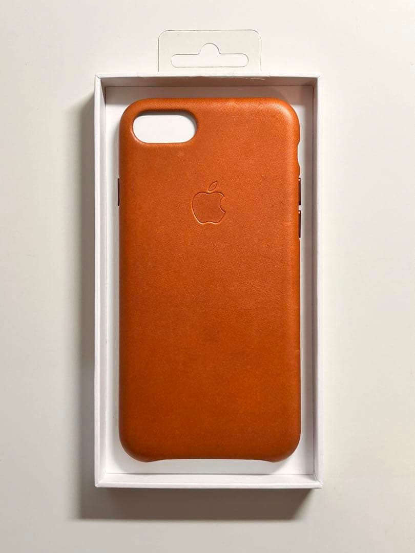 【激レア新品】純正 iPhone 7/8/SE レザーケース・サドルブラウン