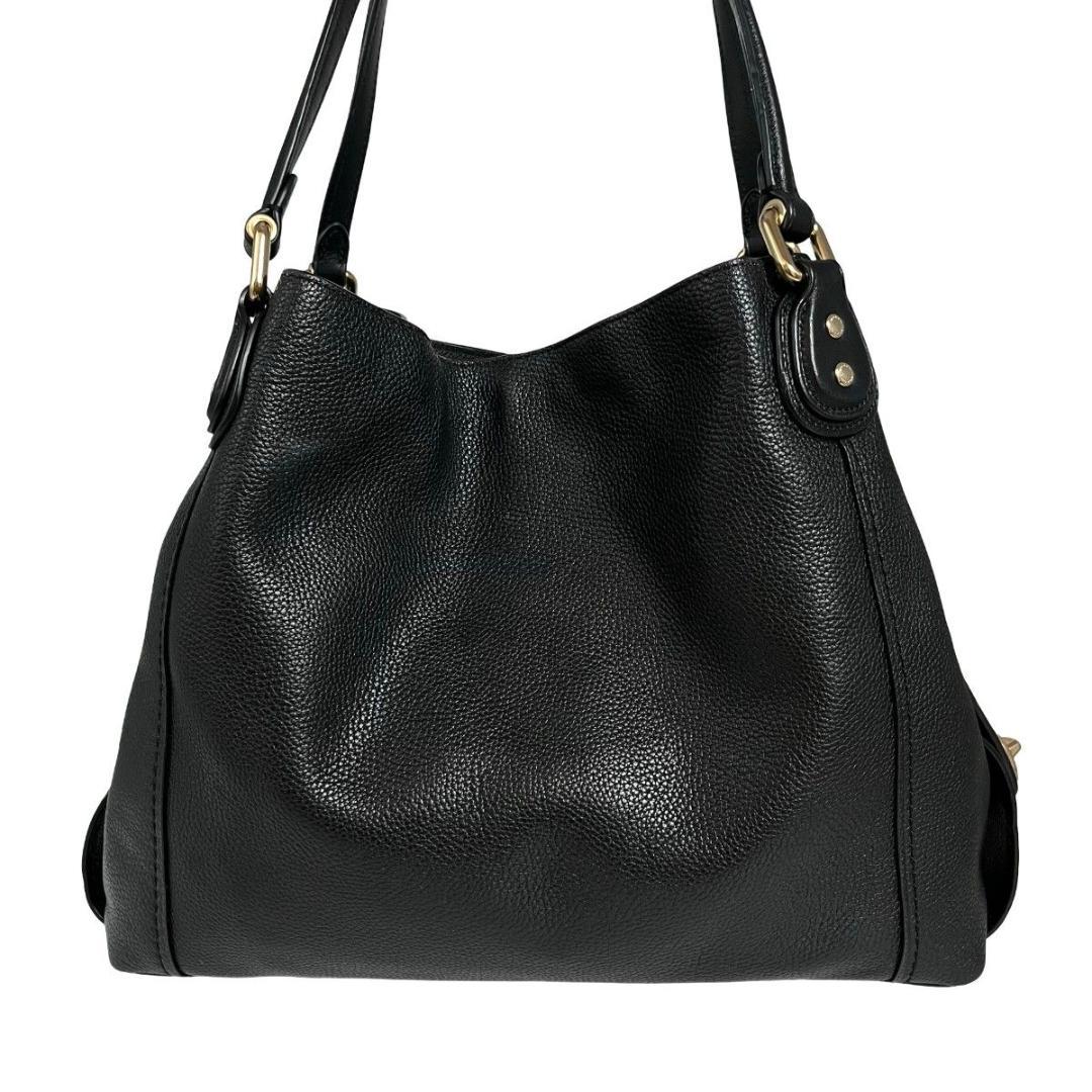 極美品　 COACH コーチ 肩掛け ハンドバッグ 黒 ブラック