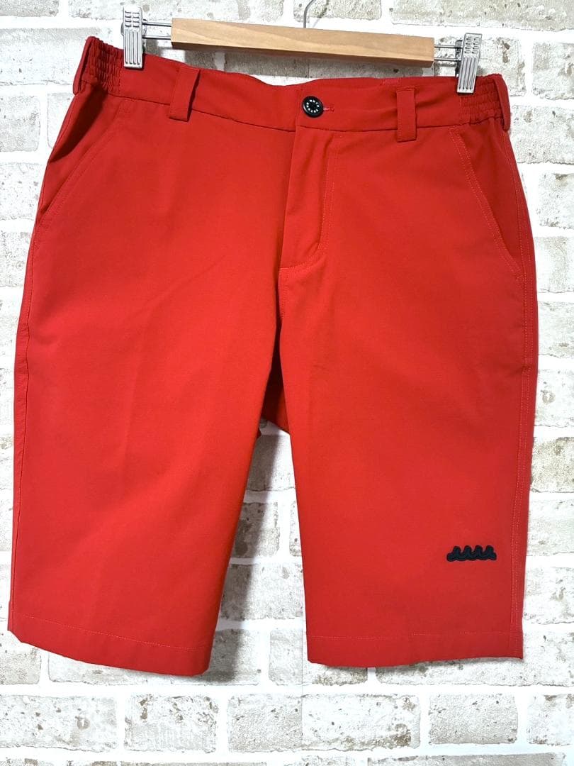 【フォロー割】ムータマリン メンズ ハーフパンツ ゴルフパンツ サイズ5 レッド