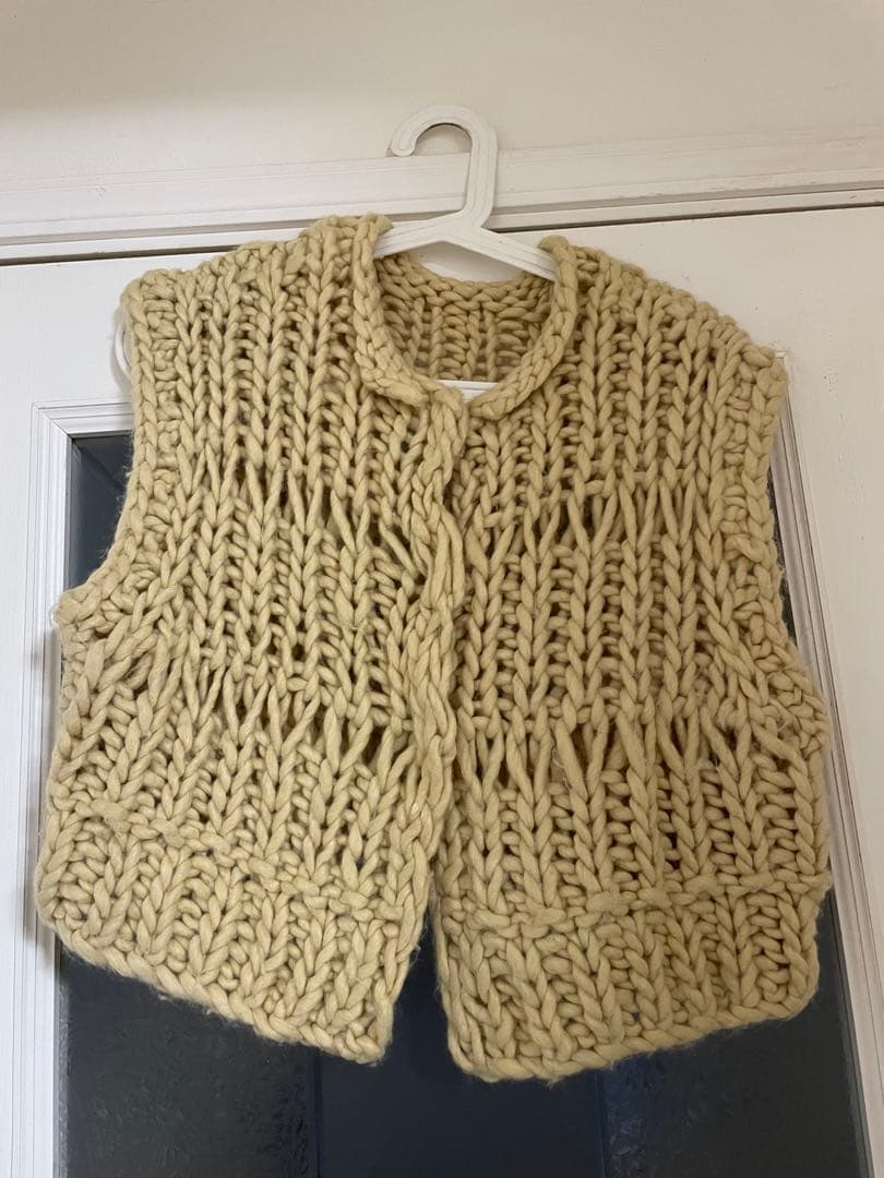 TODAYFULチャンキーハンドニットベスト