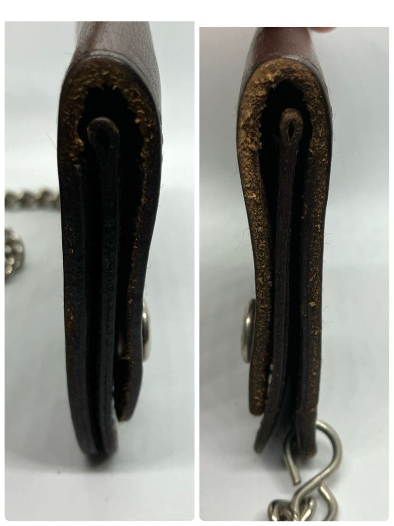 ハーレーダビットソン　長財布　トラッカーウォレット　ウォレットチェーン　ブラウン