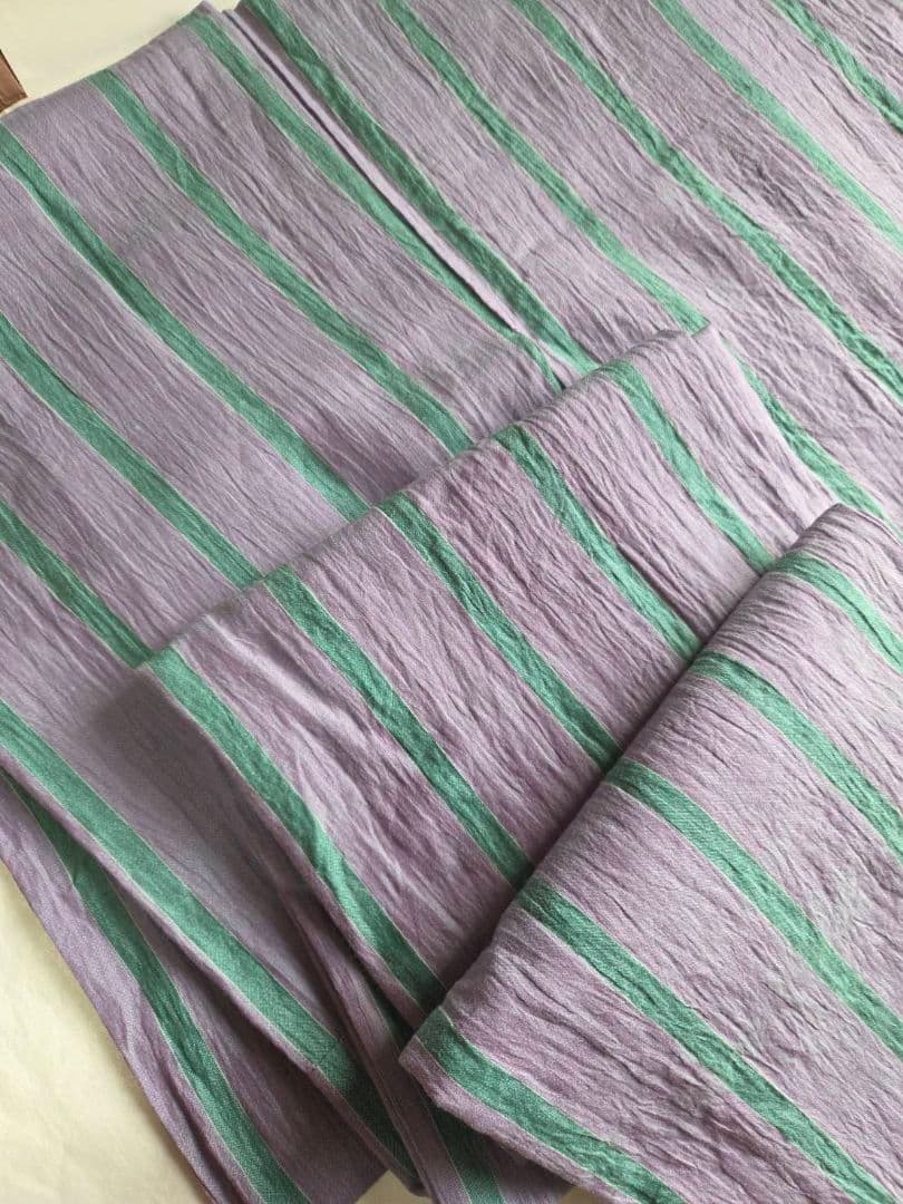 新之助上布 綿麻 バチ衿