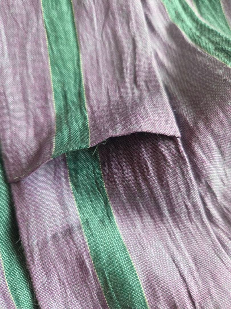 新之助上布 綿麻 バチ衿