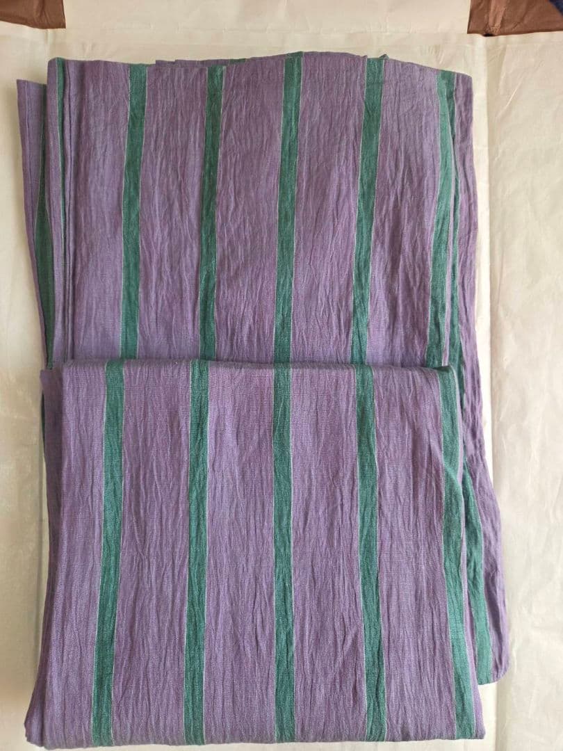 新之助上布 綿麻 バチ衿