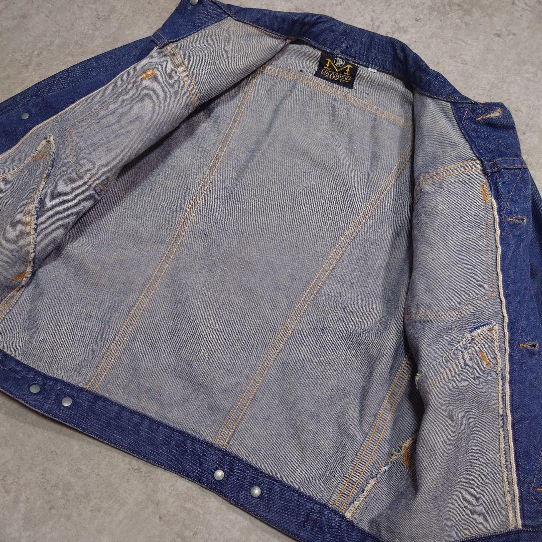 に*）様 70s MAVERICK 3j03mj USA製 左綾 濃紺 36 ヴ