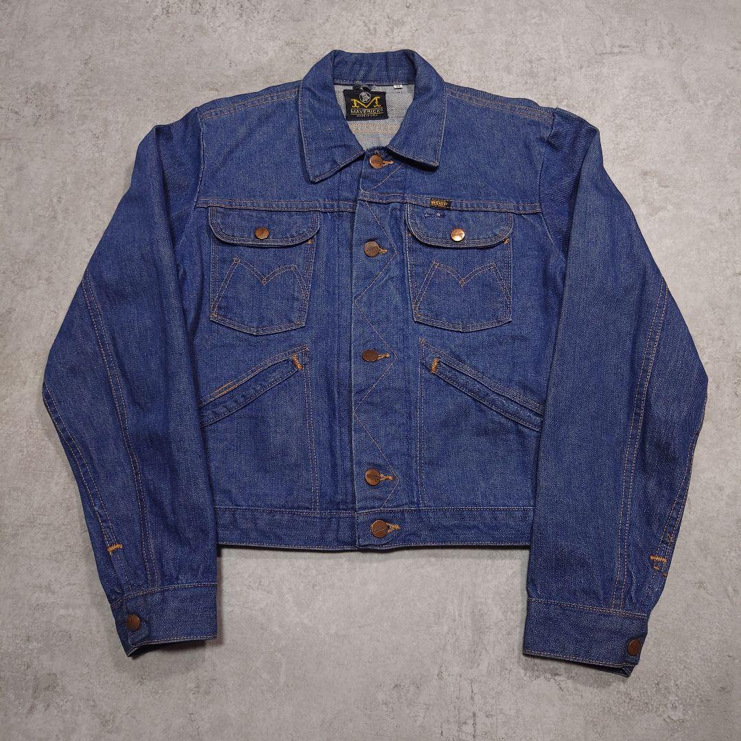 に*）様 70s MAVERICK 3j03mj USA製 左綾 濃紺 36 ヴ