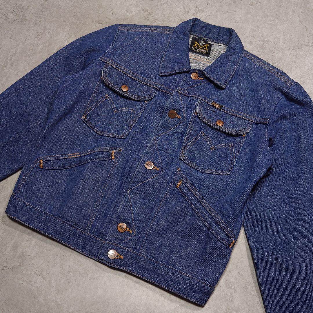 に*）様 70s MAVERICK 3j03mj USA製 左綾 濃紺 36 ヴ
