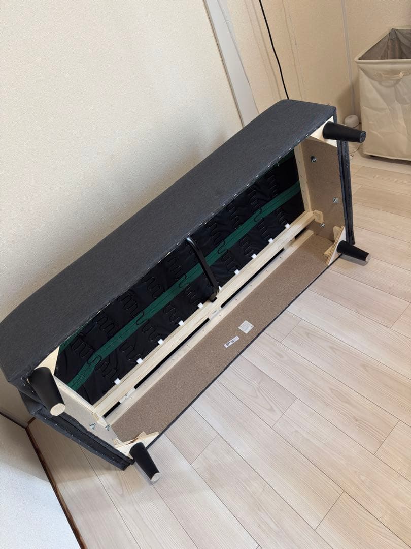 IKEA イケア　グレー 2人掛けソファ