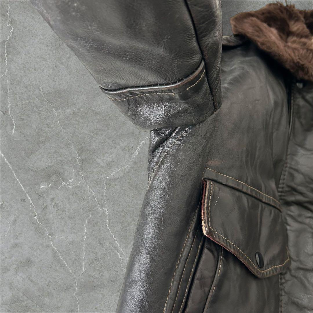 【70s】USA製 クーパー G-1 フライトレザージャケット L デカタロン