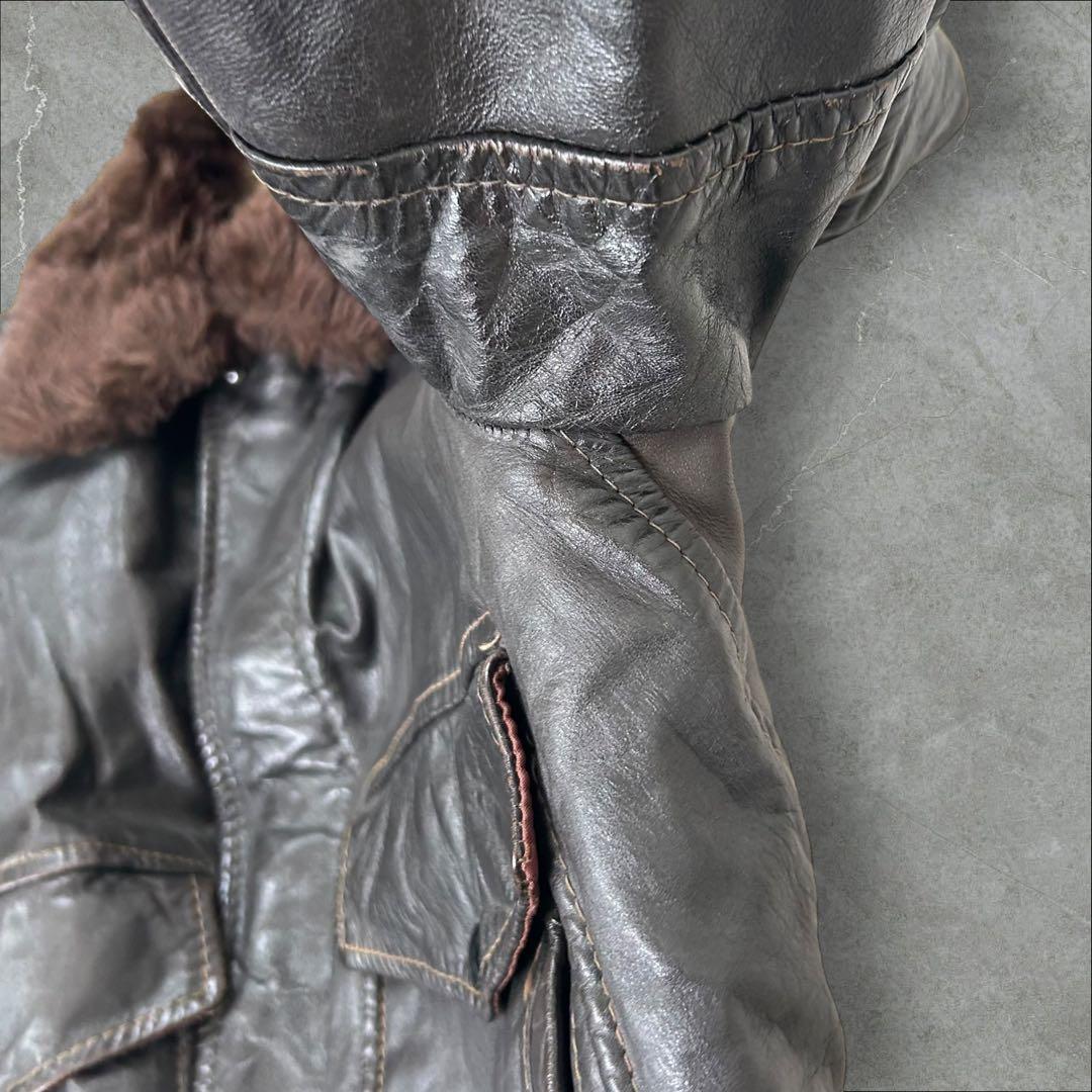 【70s】USA製 クーパー G-1 フライトレザージャケット L デカタロン