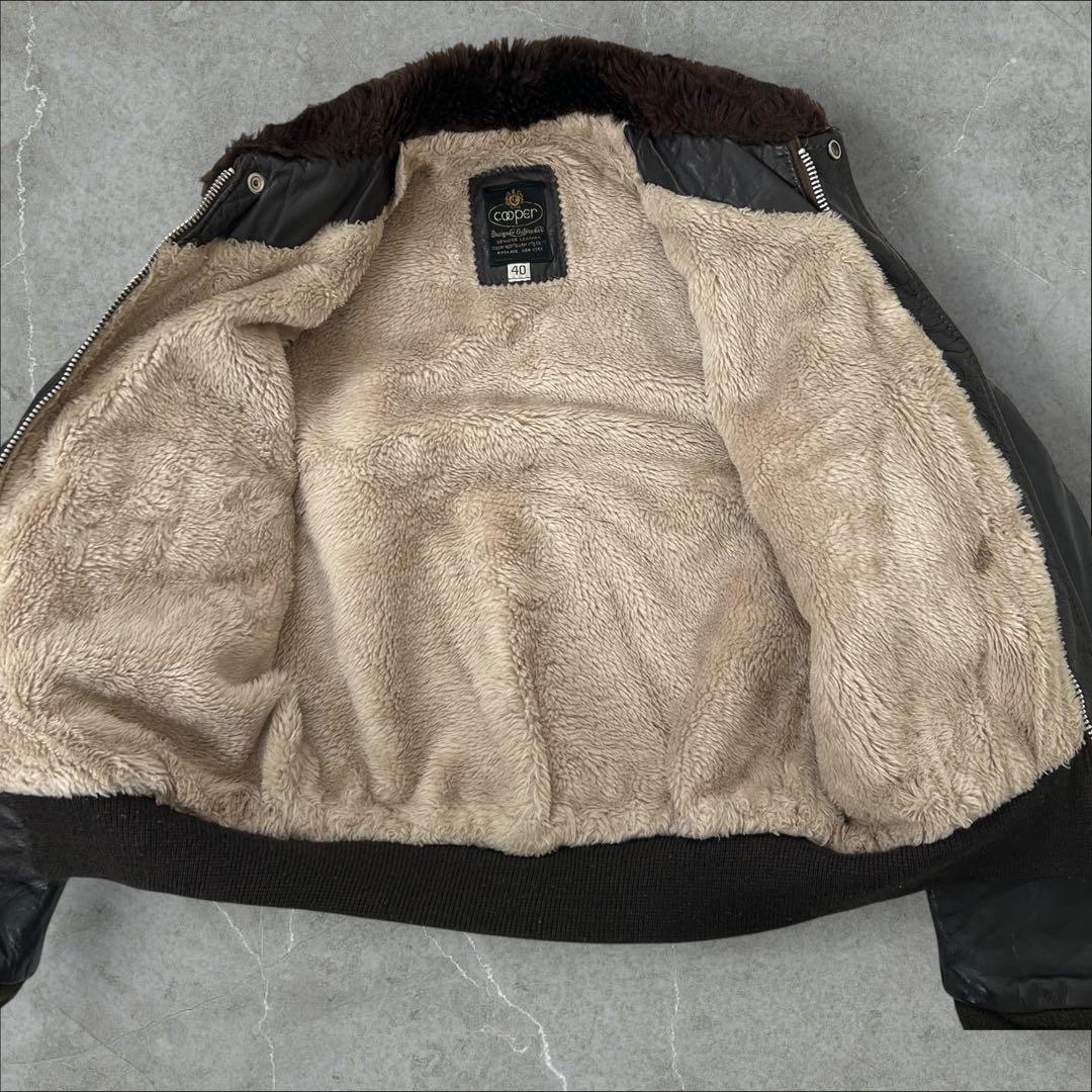 【70s】USA製 クーパー G-1 フライトレザージャケット L デカタロン