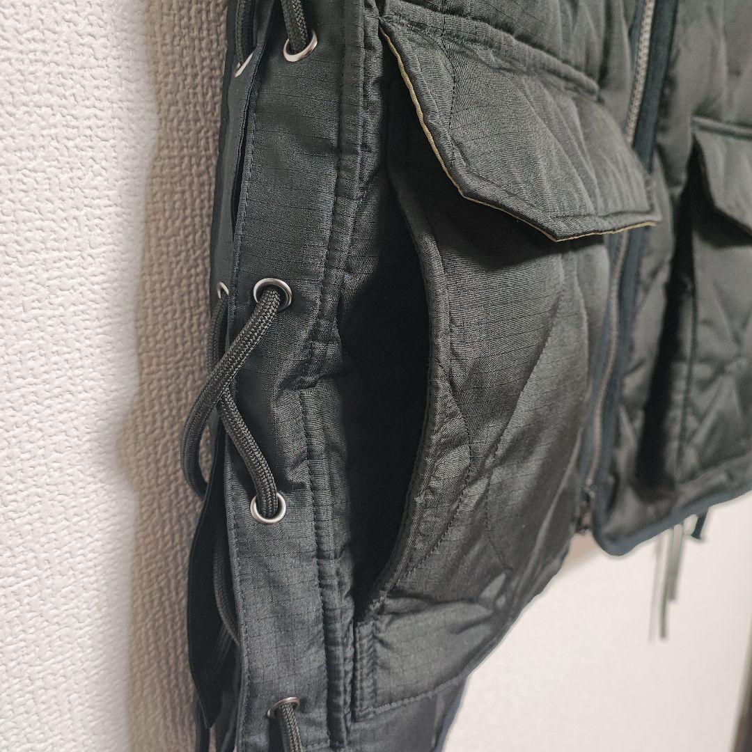 Taion 体温 Vネックレースアップダウンベスト ユニセックス