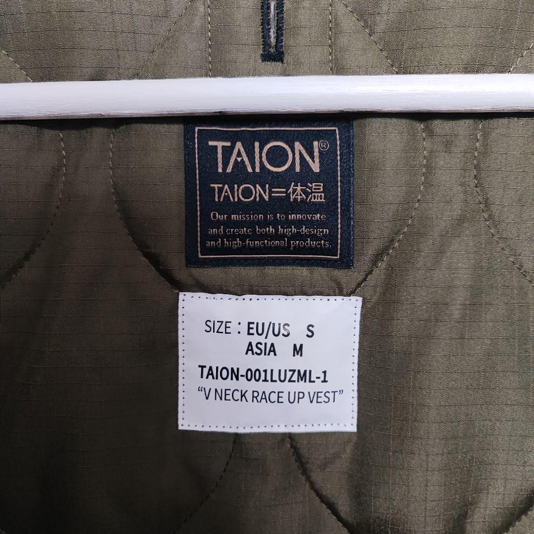 Taion 体温 Vネックレースアップダウンベスト ユニセックス