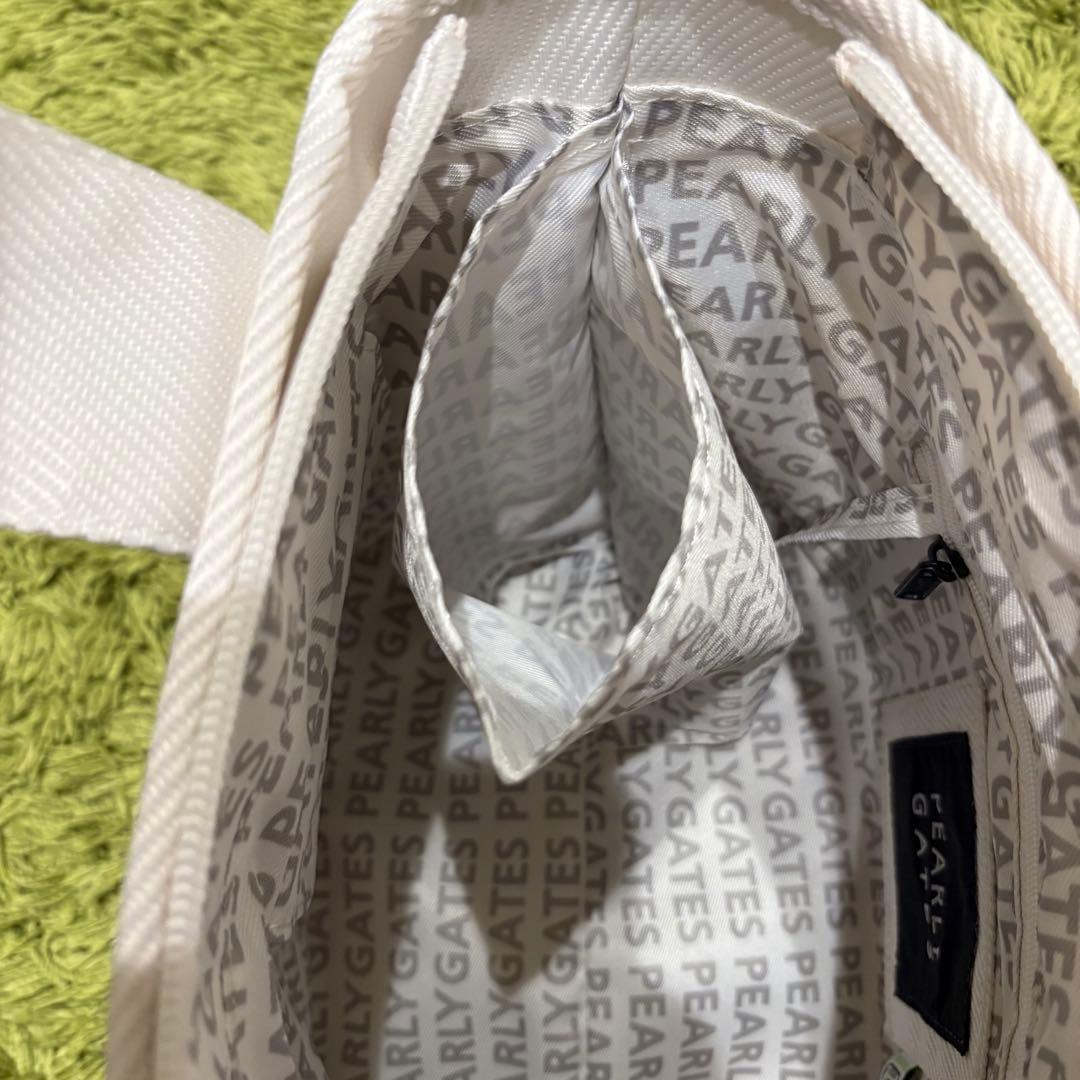 パーリーゲイツ PEARLYGATES カートバッグ ラウンドバッグ ホワイト系