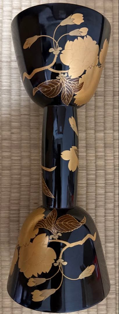 あ*ず様 和楽器　小鼓　胴　つづみ　蒔絵　鼓　中古　美品