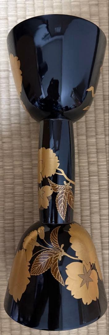 あ*ず様 和楽器　小鼓　胴　つづみ　蒔絵　鼓　中古　美品