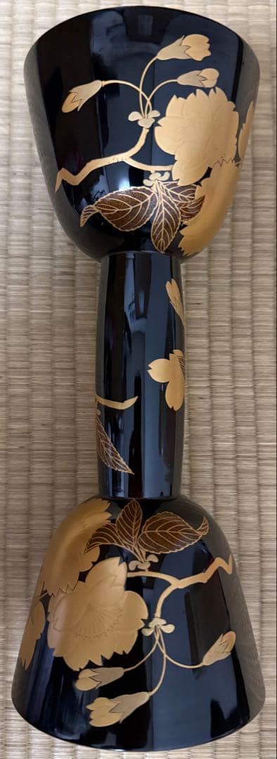 あ*ず様 和楽器　小鼓　胴　つづみ　蒔絵　鼓　中古　美品