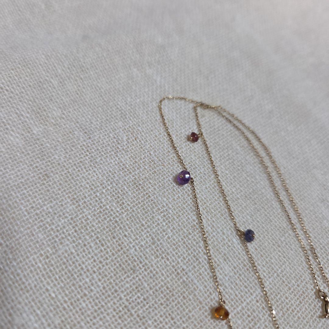 K10YG マルチカラー ネックレス