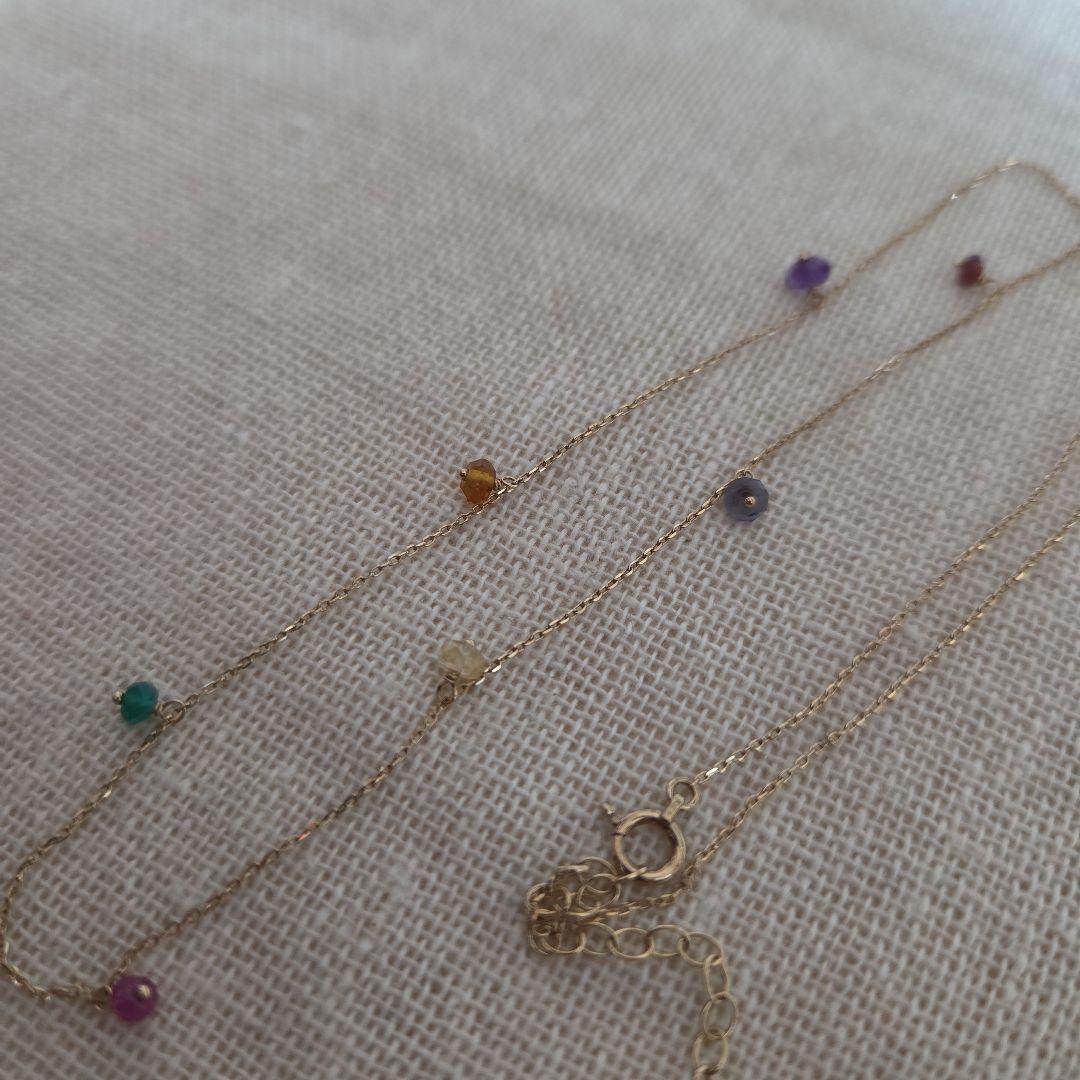 K10YG マルチカラー ネックレス