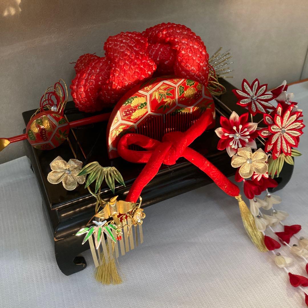 専用　七五三成人式　classical beauty 鶴亀松竹梅めでたや簪セット