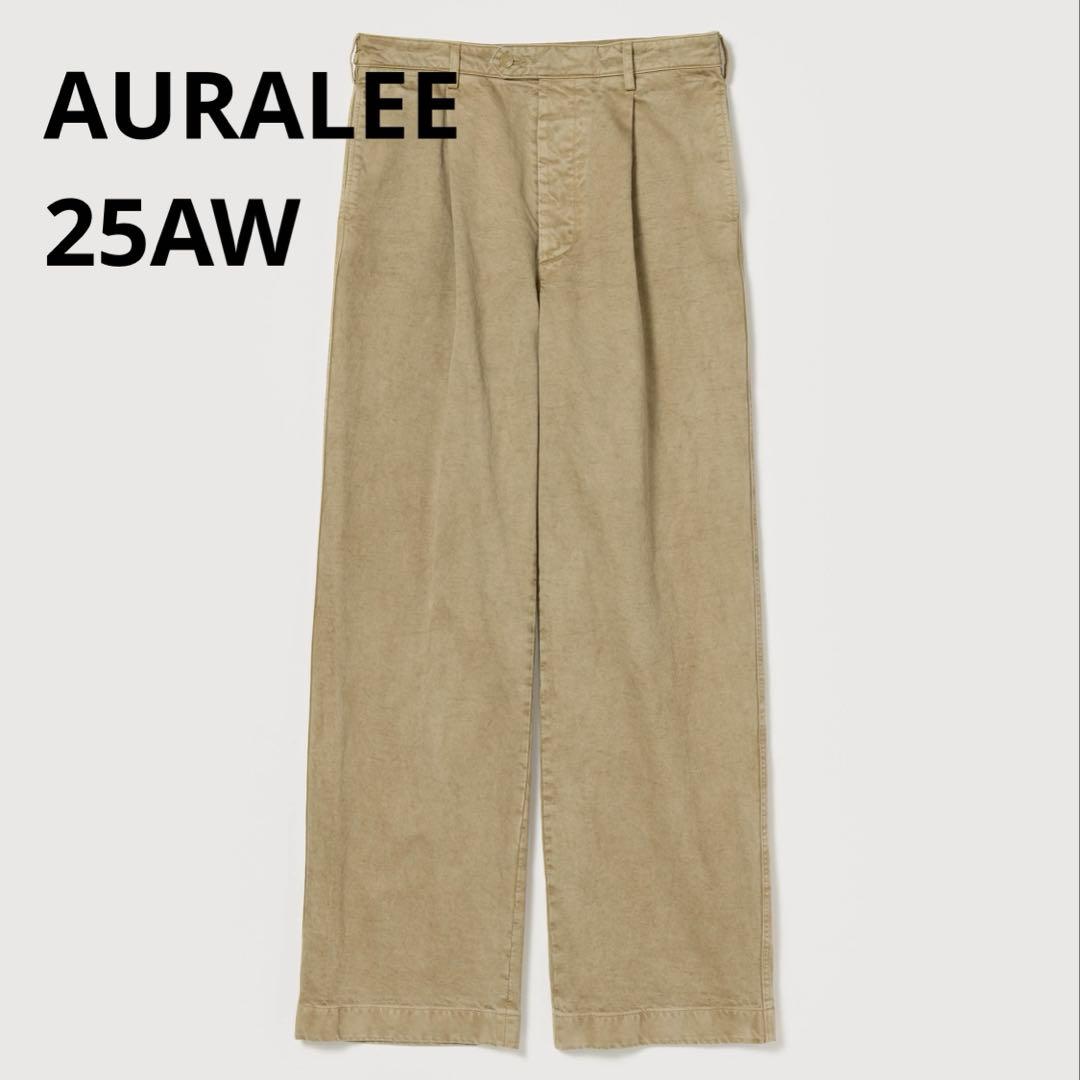 パンツ AURALEE FINX CHINO ONE-TUCK PANTS 25AW