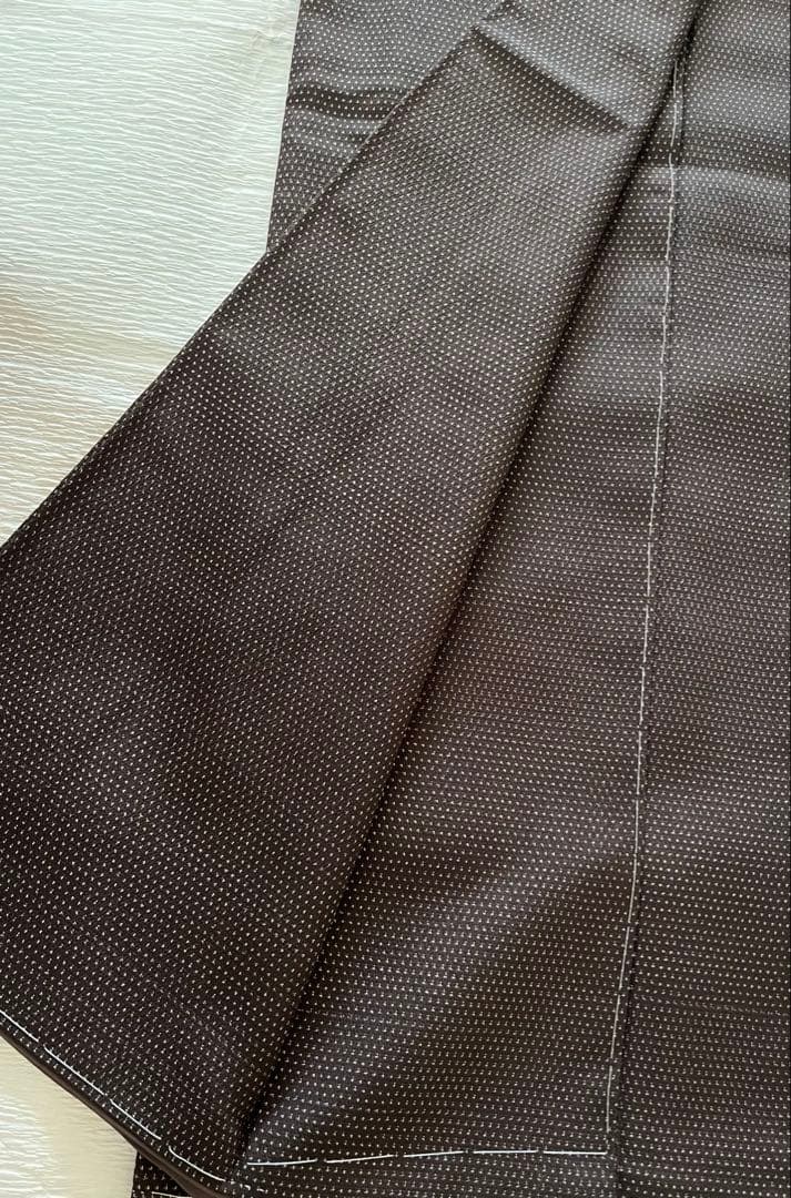 専用　粋渋庵　塩沢紬　蚊絣　西川治郎　証紙しつけ付　未着用