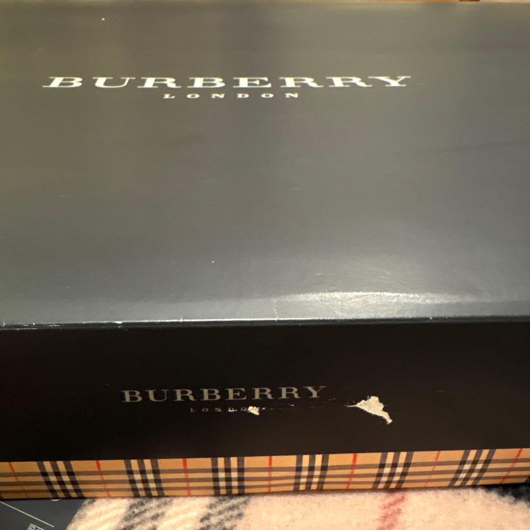 BURBERRY ウール100% チェック柄ブランケット 140x200cm