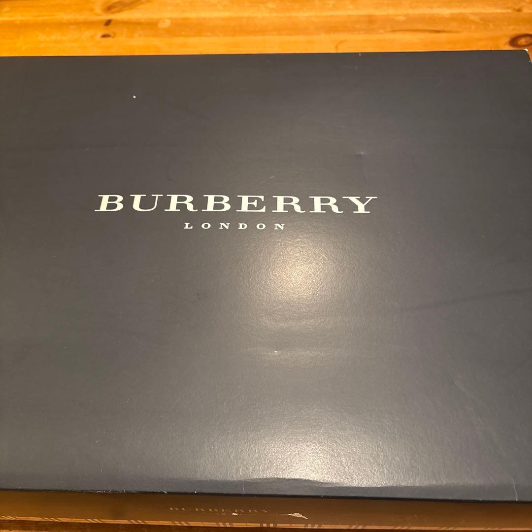 BURBERRY ウール100% チェック柄ブランケット 140x200cm