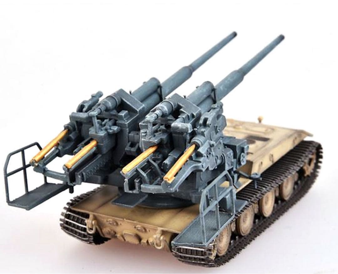 ドイツ軍 E-100自走砲 128mm FlaK40連装高射砲　1/72 完成品