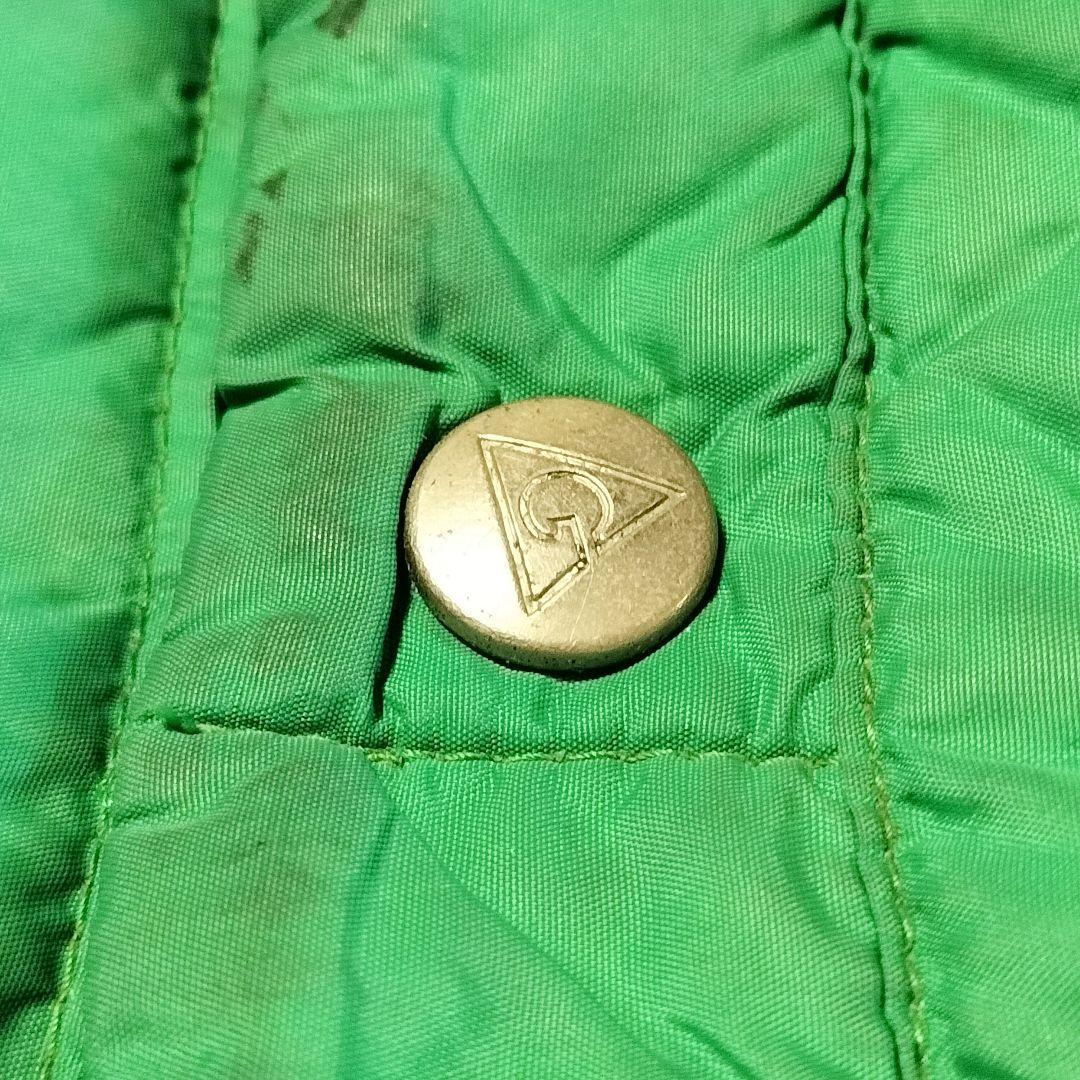 U.S.A製 ジェリー 8os リバーシブルダウンベスト L グリーン/ブルー