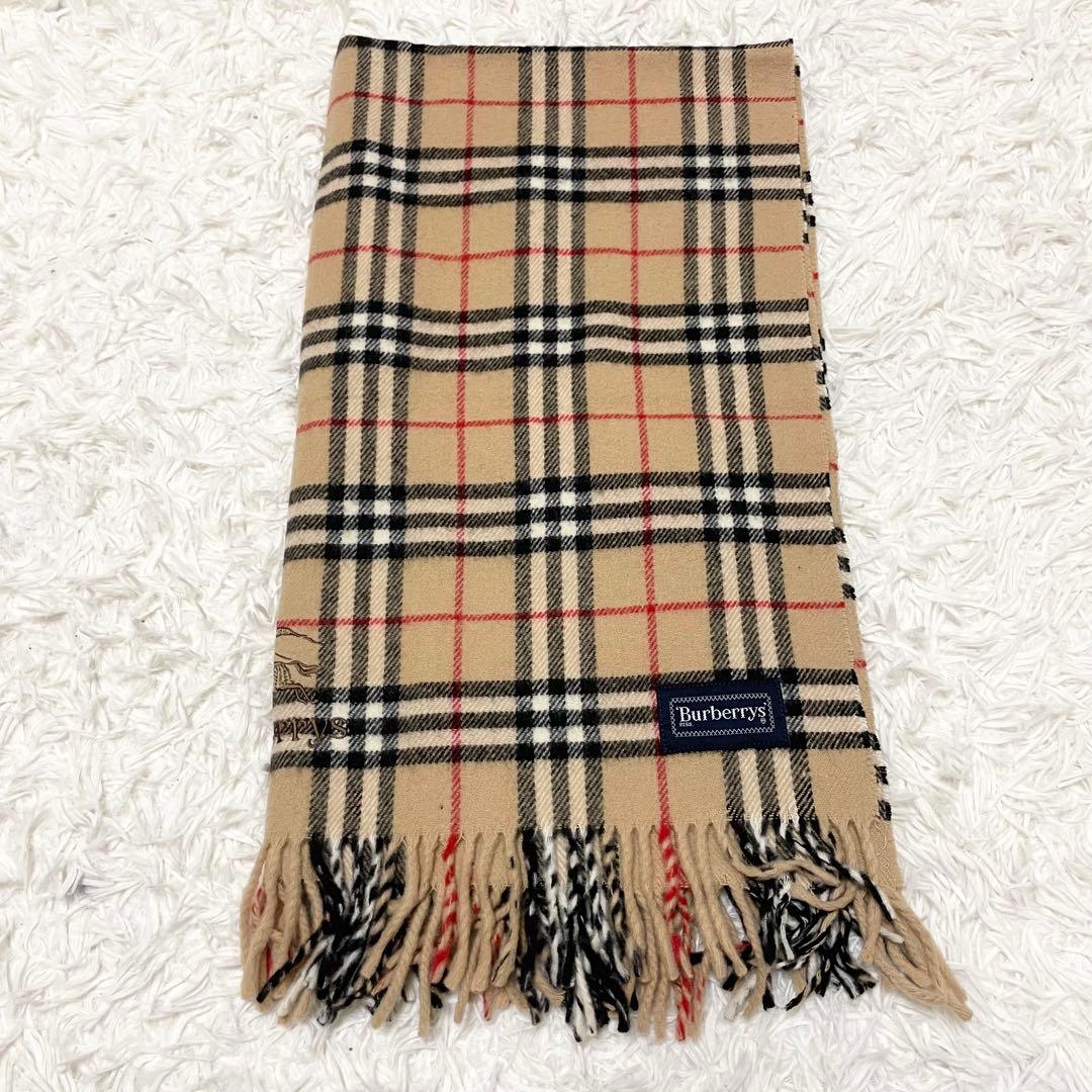 【れん】Burberrys バーバリー マフラー ノバチェック ウール