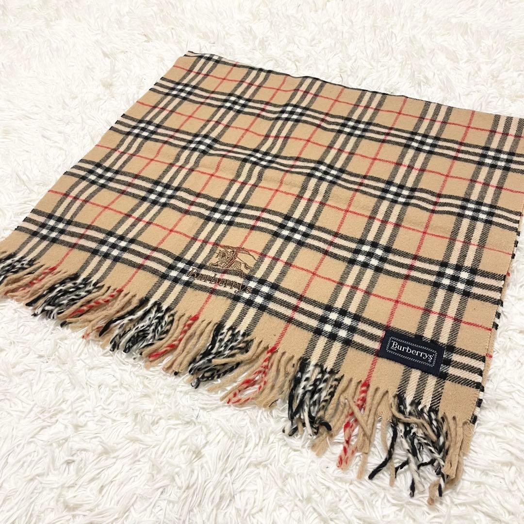【れん】Burberrys バーバリー マフラー ノバチェック ウール