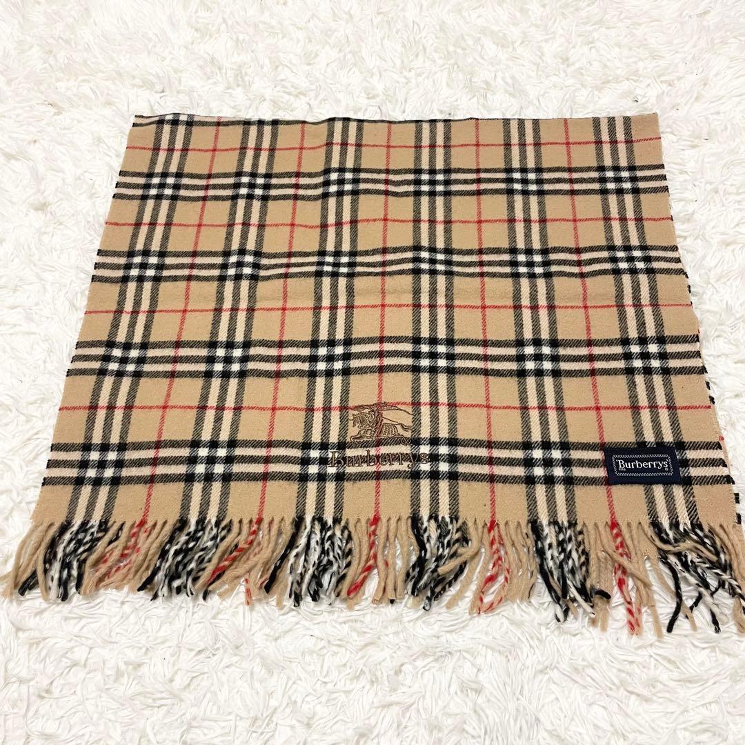 【れん】Burberrys バーバリー マフラー ノバチェック ウール