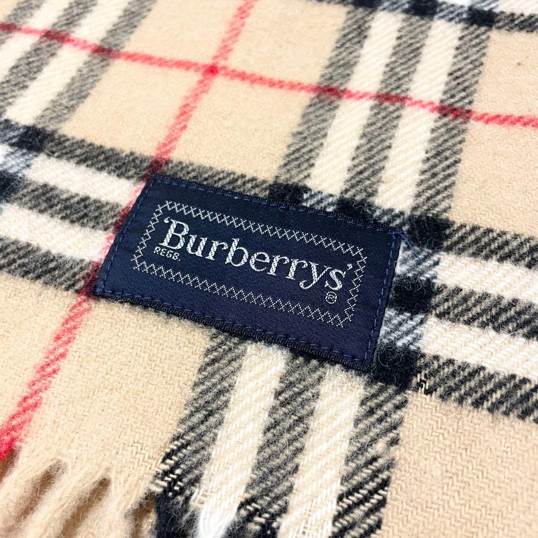 【れん】Burberrys バーバリー マフラー ノバチェック ウール