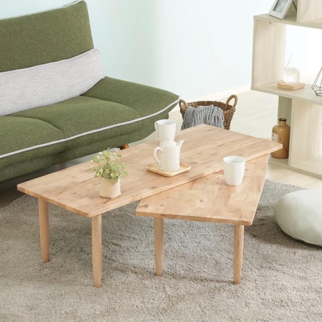 【美品】 ナチュラルシグネチャー　センターテーブル　ローテーブル　天然木　北欧風