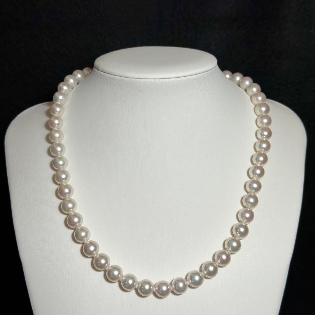 極美品✨超大珠　花珠級　アコヤ真珠 8.5mm ネックレス　パール　ソーティング