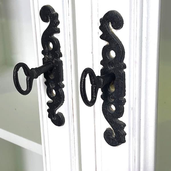 フランス製　アンティーク調カップボード　食器棚　キャビネット　飾り棚　シャビィ