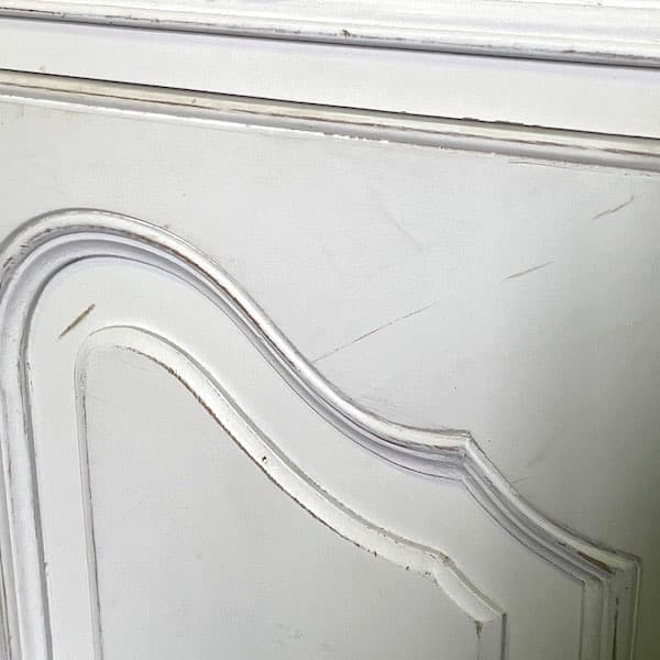 フランス製　アンティーク調カップボード　食器棚　キャビネット　飾り棚　シャビィ