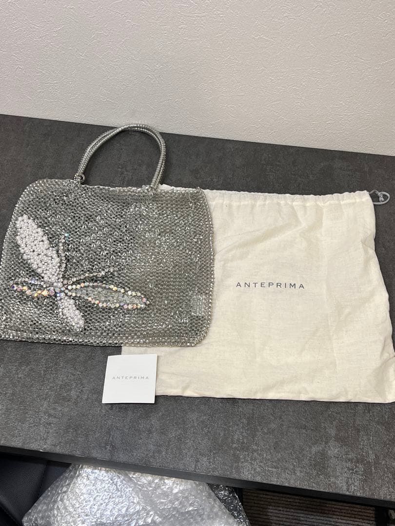 アンテプリマ ワイヤー パーティーバッグ パール バタフライ 美品