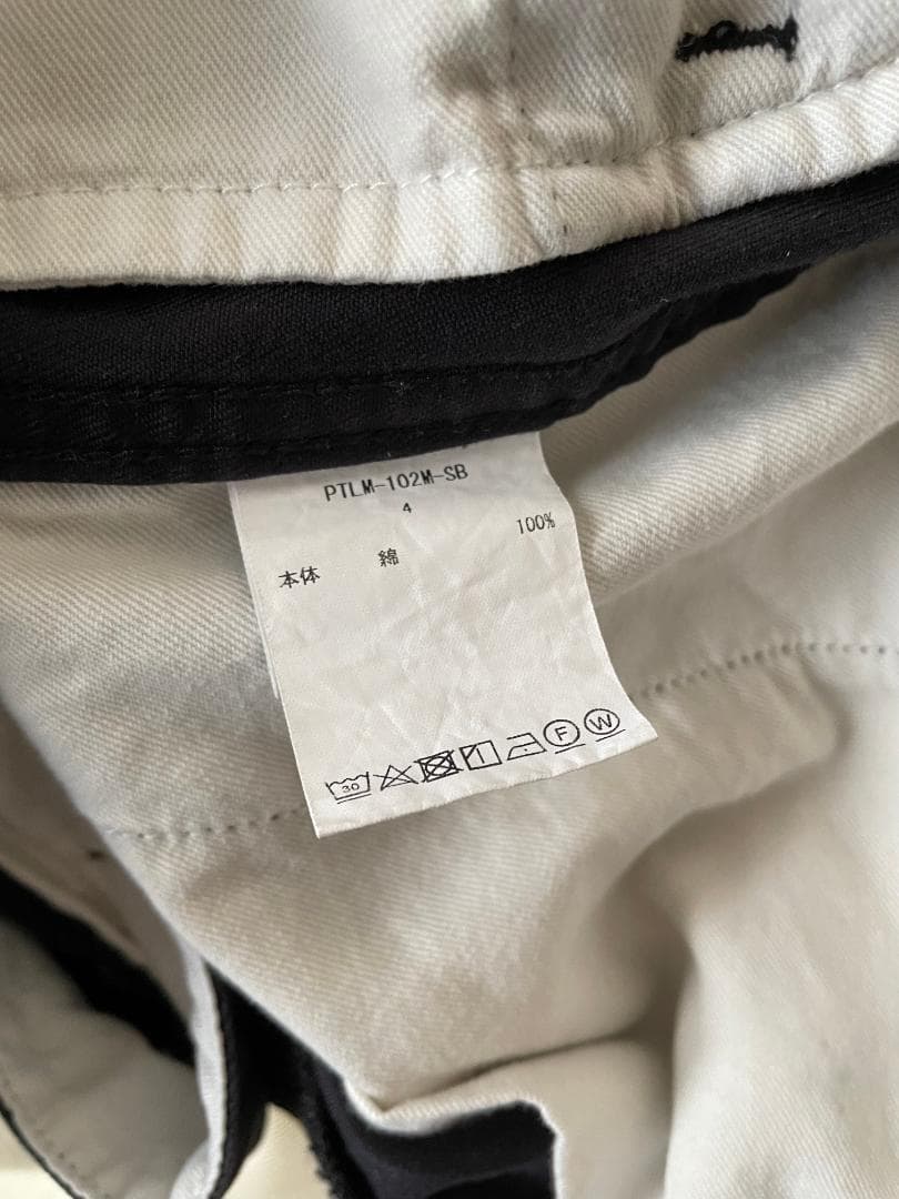 CIOTA スビンコットンウエポンチノパンツ (BLACK) サイズ4