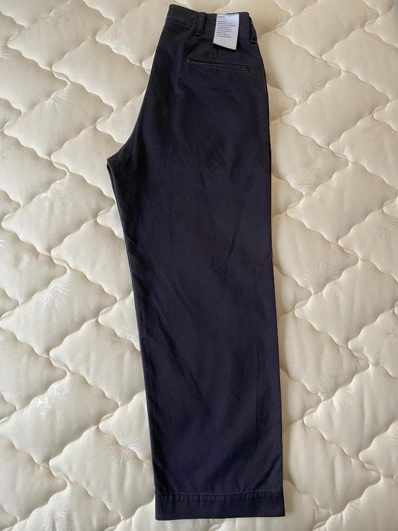 CIOTA スビンコットンウエポンチノパンツ (BLACK) サイズ4