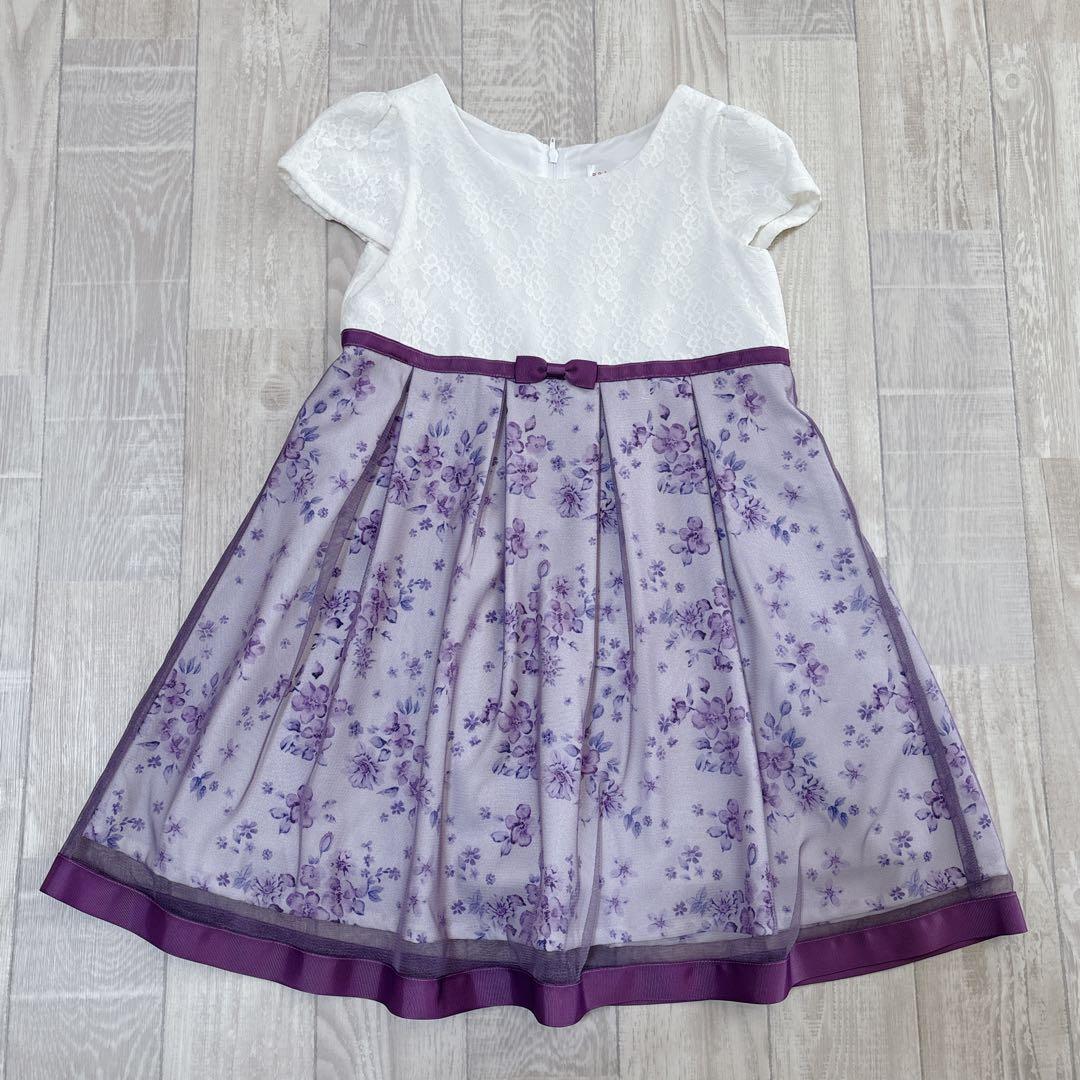 極美品♡プライベートレーベル フォーマルワンピース 卒園式 入学式 120