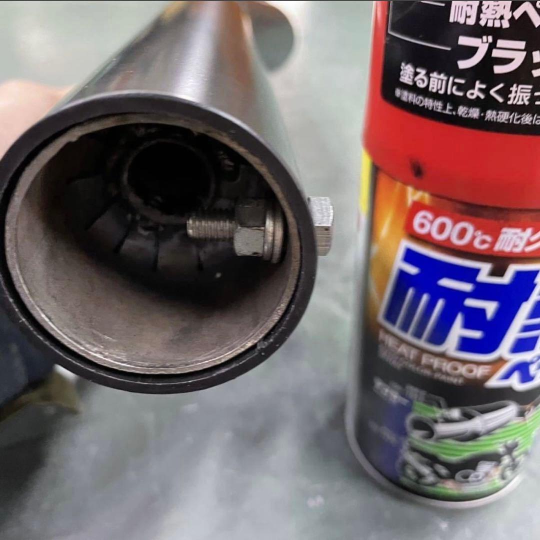 SR400 ワンオフヨシムラ風ショート菅　スリップオン　ポン付け