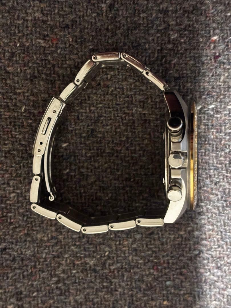 SEIKO セイコー クロノグラフ 腕時計 茶金モデル